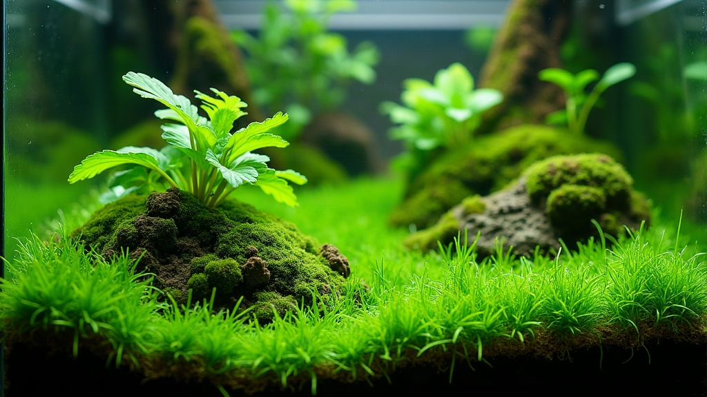 Thick Hydrocotyle Tripartita Carpet Without CO2 in a Nano Tank