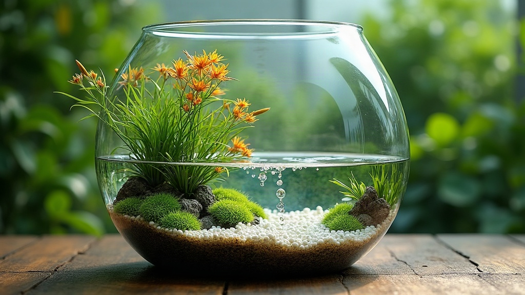 Summer Vacation Water Top-Up Plan for a Bowl Aquascape